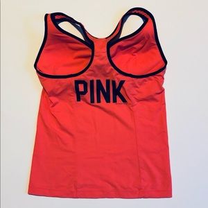 VS-PINK tank top with built in bra